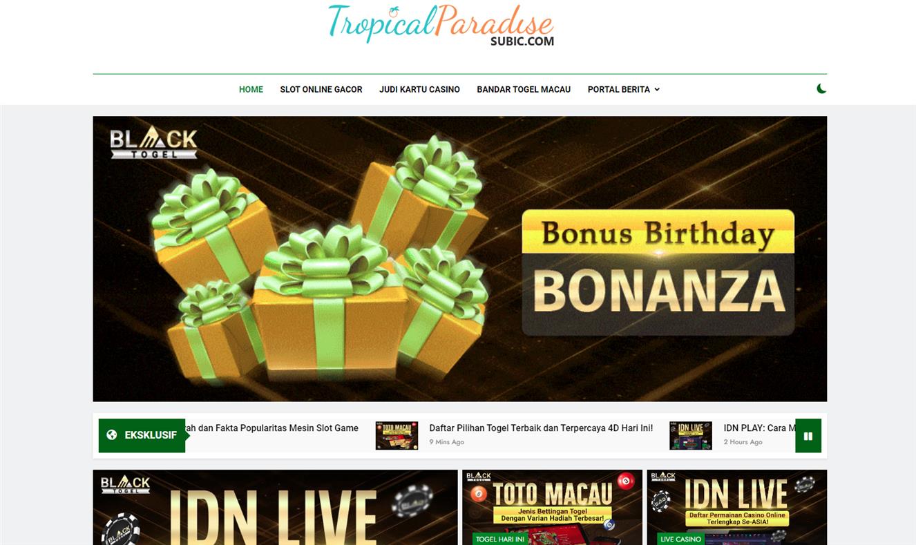 Portal Berita Terpercaya Live Casino, Slot, dan Togel Online