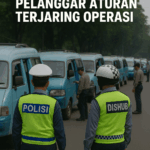 Puluhan Angkot Pelanggar Aturan Terjaring Operasi