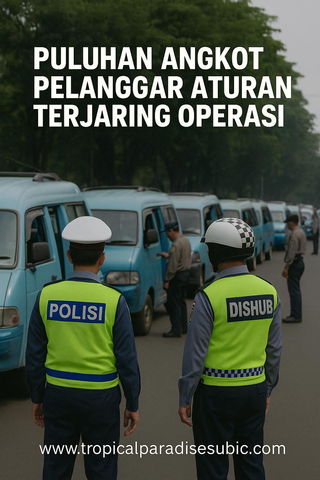 Puluhan Angkot Pelanggar Aturan Terjaring Operasi