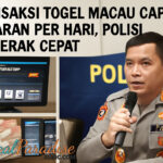 Transaksi Togel Macau Capai Miliaran per Hari, Polisi Bergerak Cepat
